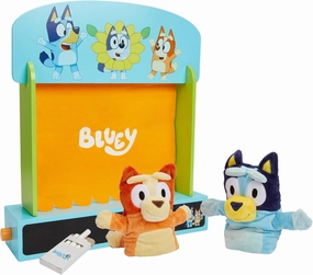 Bluey – Puppet Theater – Colorful Wooden Play Set with Theater and Puppets – FSC-Certified Material – Imaginative Fun for Ages 3 Years and Up