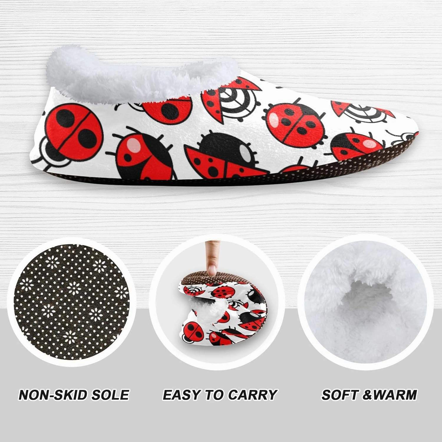 Boccsty Boys Girls Fuzzy House Slippers Kids Toddlers Winter Indoor House Home Shoes XS-S