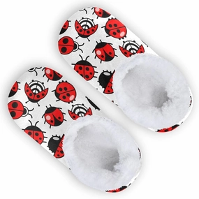Boccsty Boys Girls Fuzzy House Slippers Kids Toddlers Winter Indoor House Home Shoes XS-S