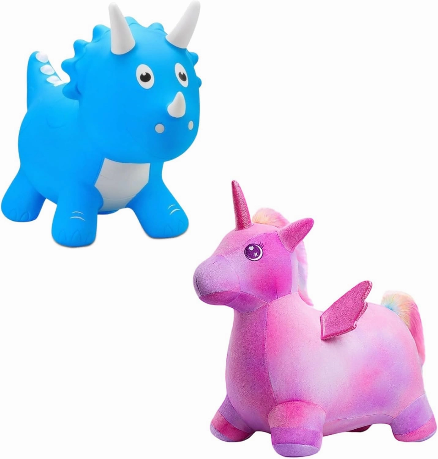 Bouncy Dinosaur with Bouncy Unicorn