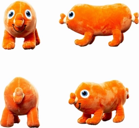 Bread Barbershop Sausage Plush, Soft Food Stuffed Animals 10", Cute Funny Pillows Dolls Plushies for Cuddling, Home Room Decor, Birthday for Toddlers Kids Preschoolers Babies