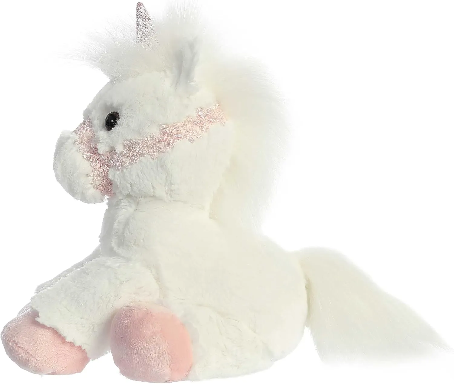 Breyer Aurora® Exquisite Unicorn Stuffed Animal - Realistic Detailing - Imaginative Play - Pink and White 11 Inches