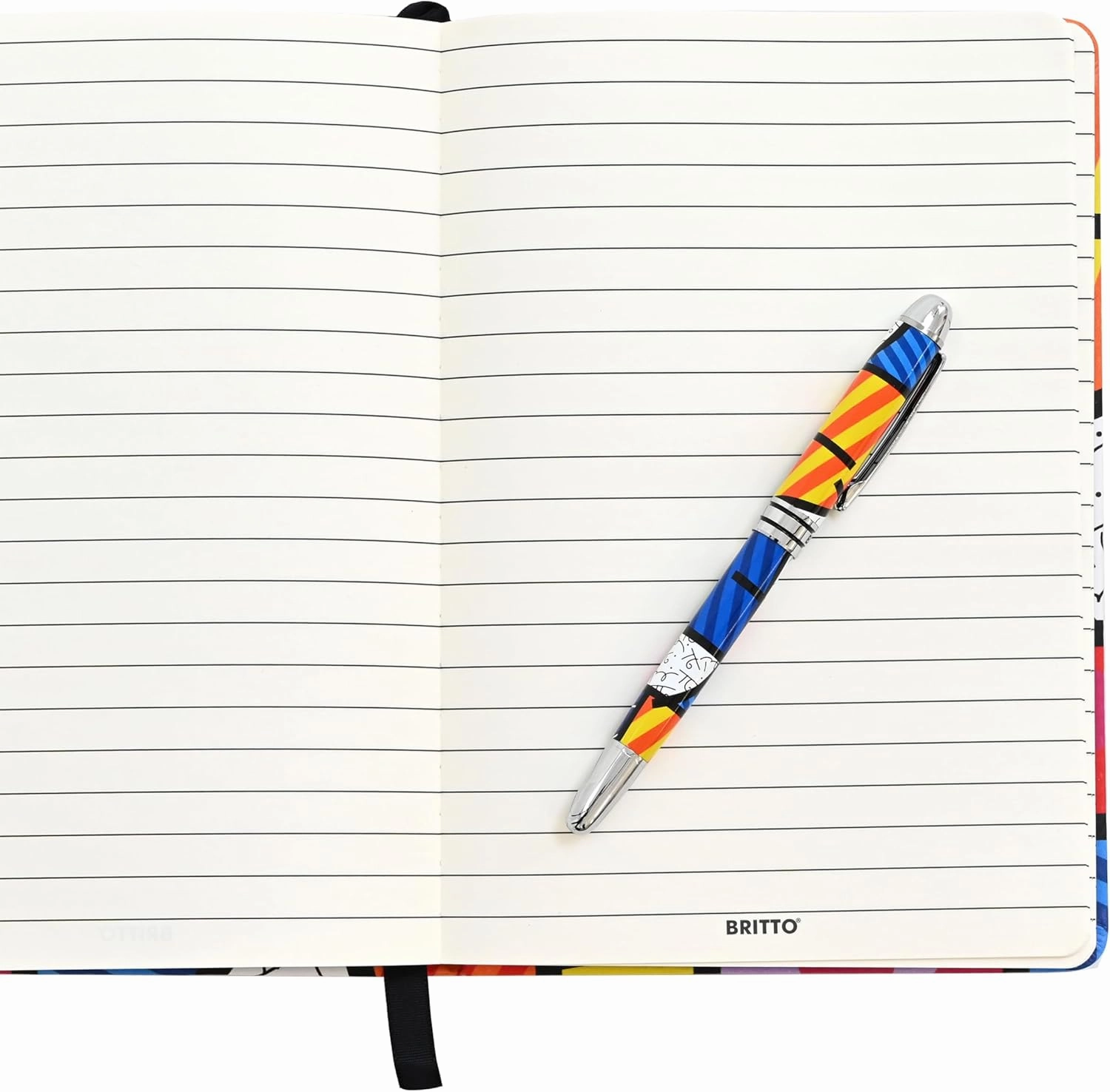 Britto Premium Rollerball Pen - Extra Fine Point with 0.5mm Premium-Grade Refillable Liquid Black Ink, Smooth Precision Writing & Quick Drying Pen for Journaling (Japanese, Colorful Landscape)