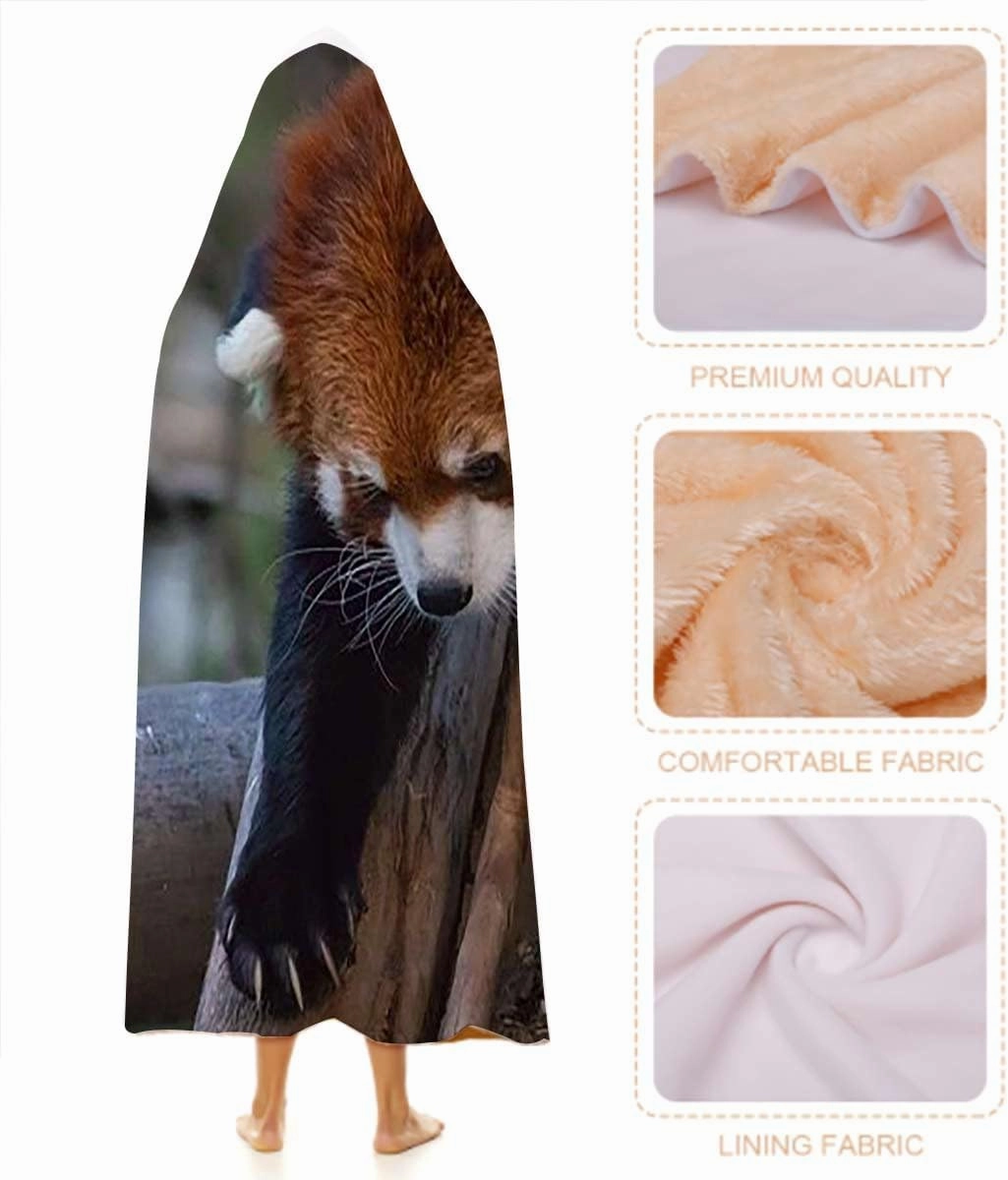 Brown Green Wearable Oversized Blanket Blanket Africa Panda Activity Eco Photo Ultra Soft Plush Shawl TV Throw Blankets for Sofa Bed Travel Camping 60" H x 80" W Jungle Animals