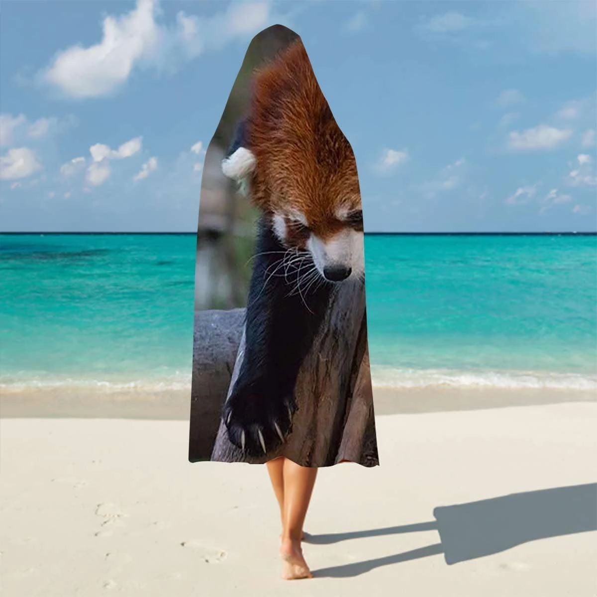 Brown Green Wearable Oversized Blanket Blanket Africa Panda Activity Eco Photo Ultra Soft Plush Shawl TV Throw Blankets for Sofa Bed Travel Camping 60" H x 80" W Jungle Animals