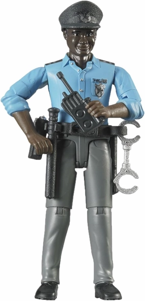 Bruder Policeman, Dark Skin, Accessories