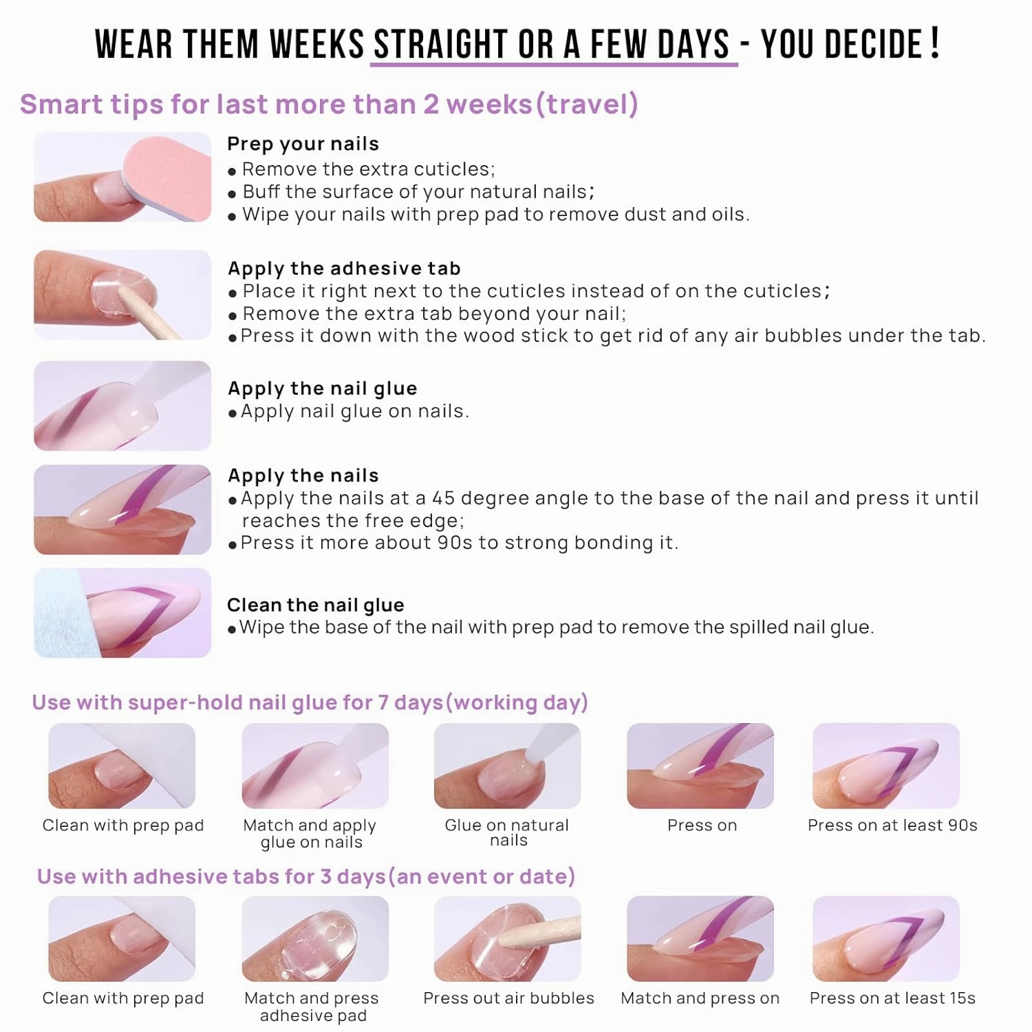 BTArtbox Press on Nails Coffin - Gold Rose French Tips Press On Nails Short for Women, Cat Eye Nail Tips, Glitter Fake Nails with Glue, Glue On Nails in 16 Sizes - 30 Nail Kit, Gold Dust