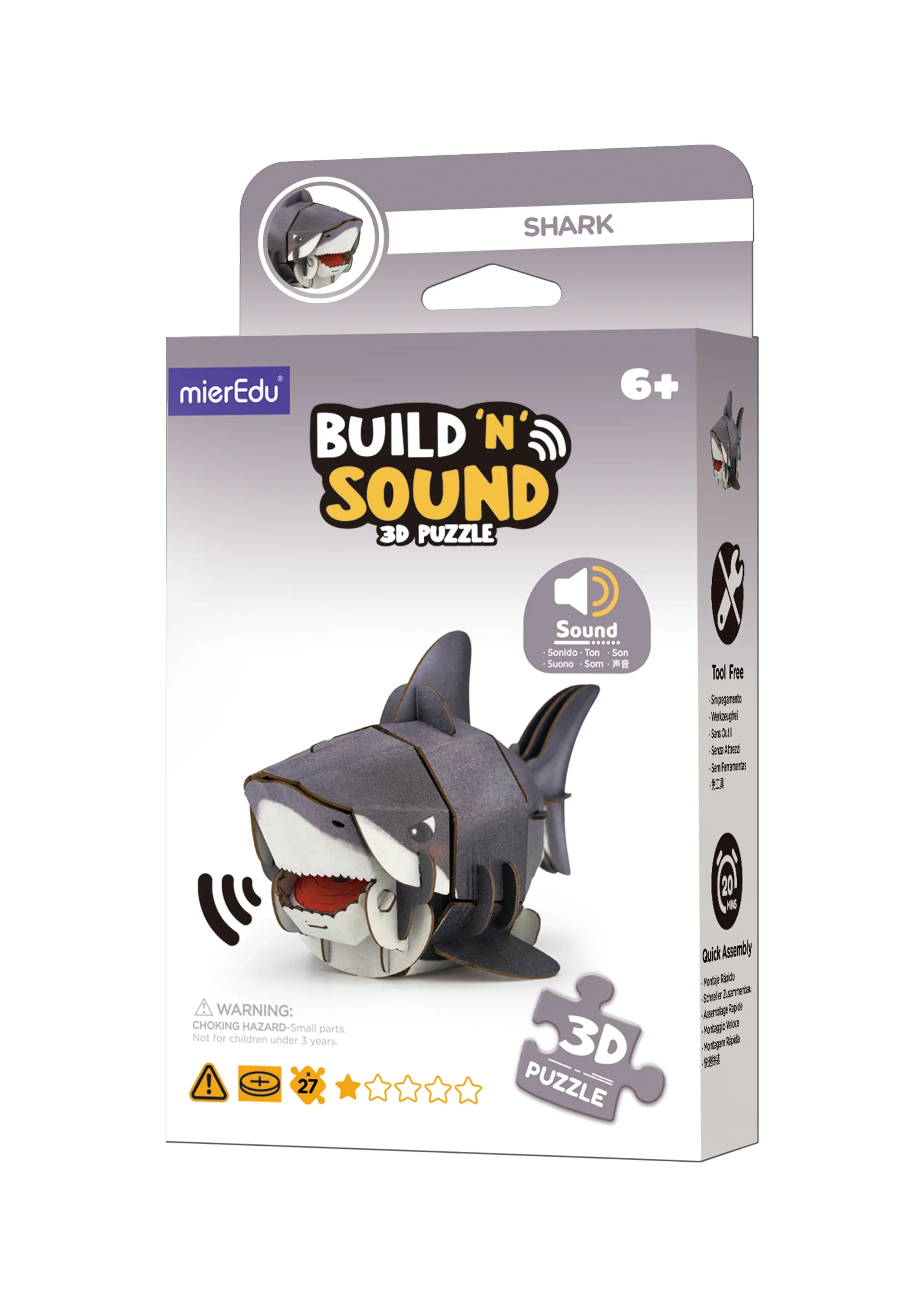 Build 'n' Sound 3D Puzzle Shark