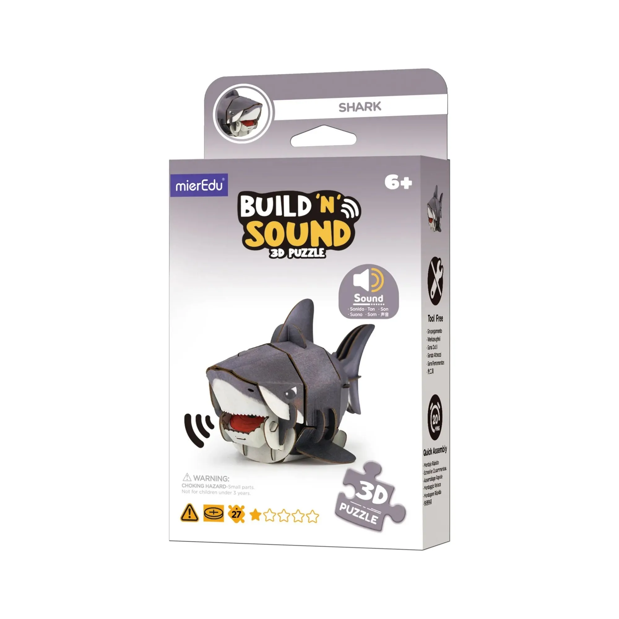 Build 'n' Sound 3D Puzzle - Shark