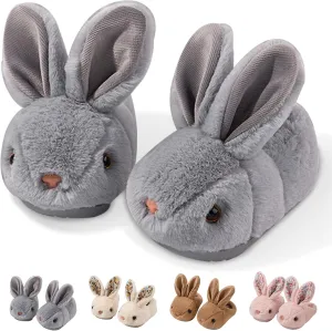 Bunny Slippers Toddler Soft Plush, Kids Slippers Boys Girls Non-Slip, Cute Rabbit House Shoes Indoor Footwear