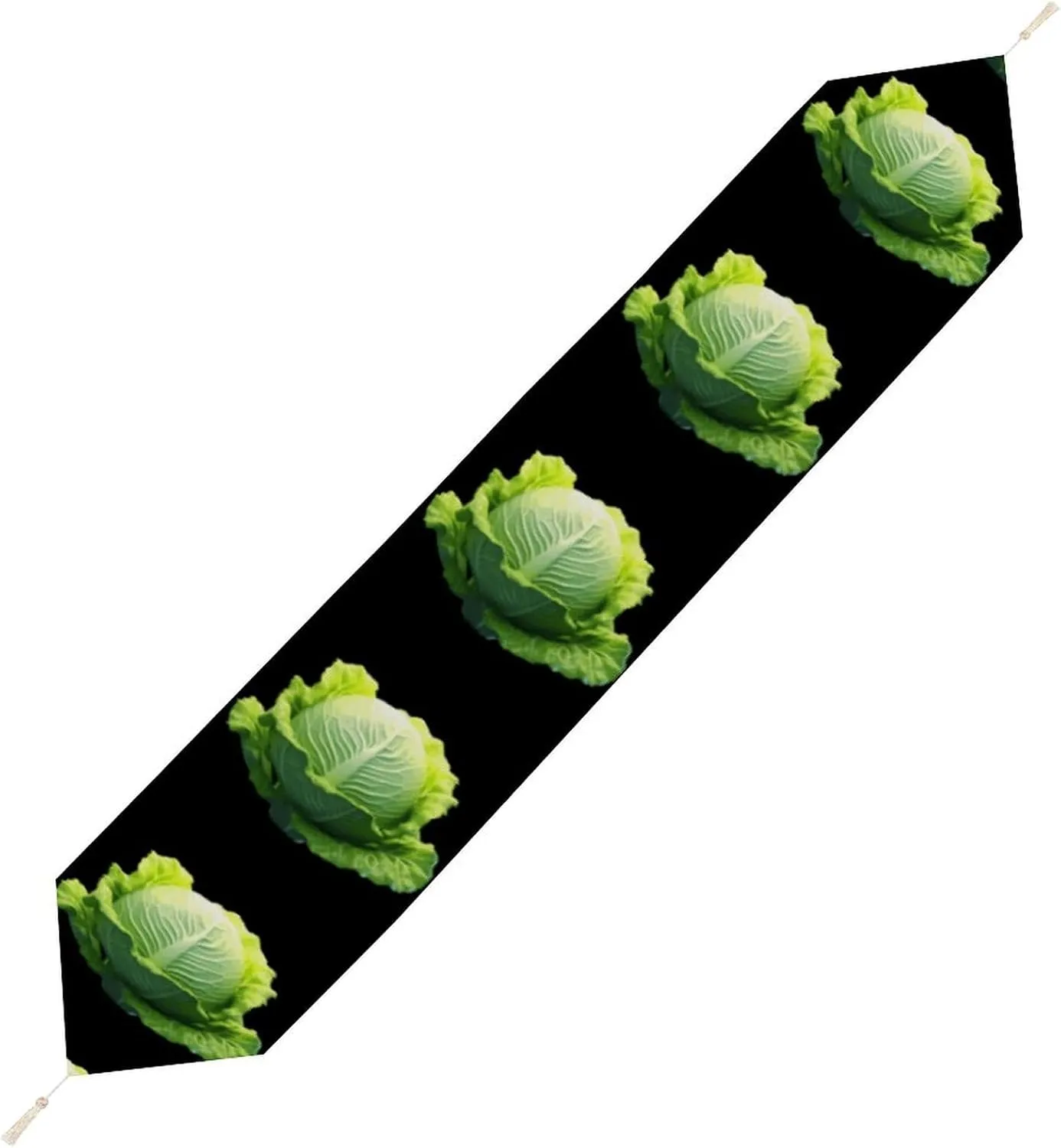 Cabbage Table Runner Short Plush Table Cloth Table Dresser Decoration for Party 229 * 33cm