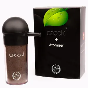 Caboki Hair Building Fiber   Built-in Spray Applicator (30-50 Days Supply). Black