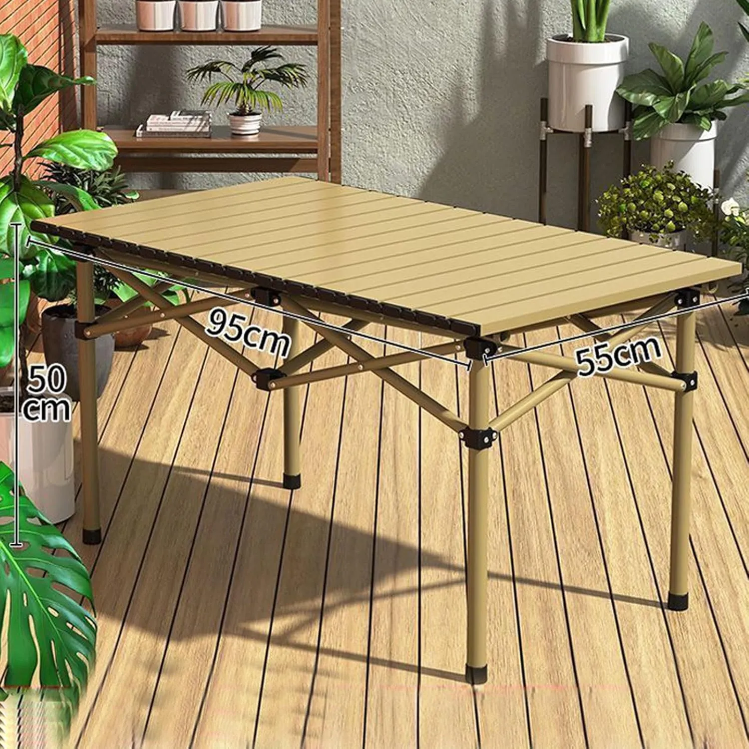 Camping Folding air and Table Set with Roll up Carbon Steel Folding Bea Picnic Tables Collapsible Backpack Lawn air for More People Party, BBQ