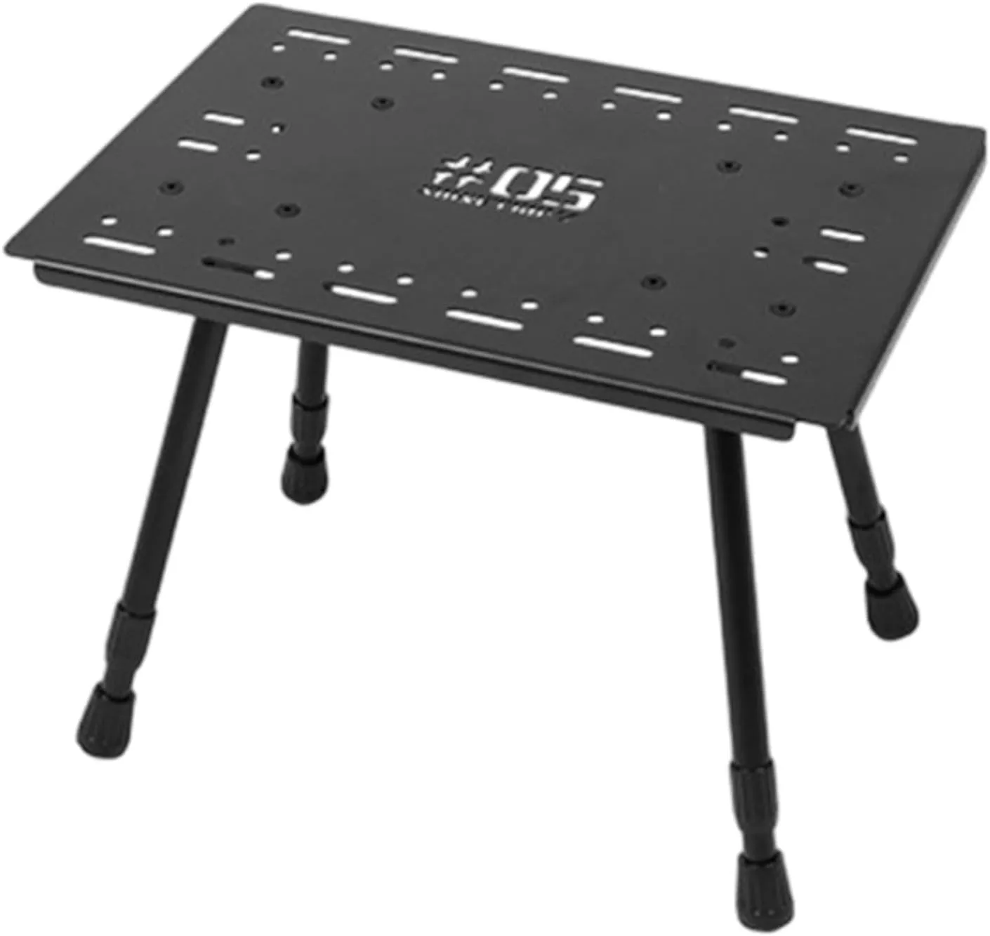 Camping Table Outdoor Table Sturdy Aluminum Alloy Compact Lantern Hanger Folding Table for Patio Picnic Barbecue Yard Travel