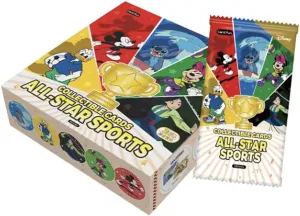 CardFun Disney All Star Sports Booster Box – Officially Licensed 5-Pack Set with 20 Premium Collectible Trading Cards for Hobby Collectors