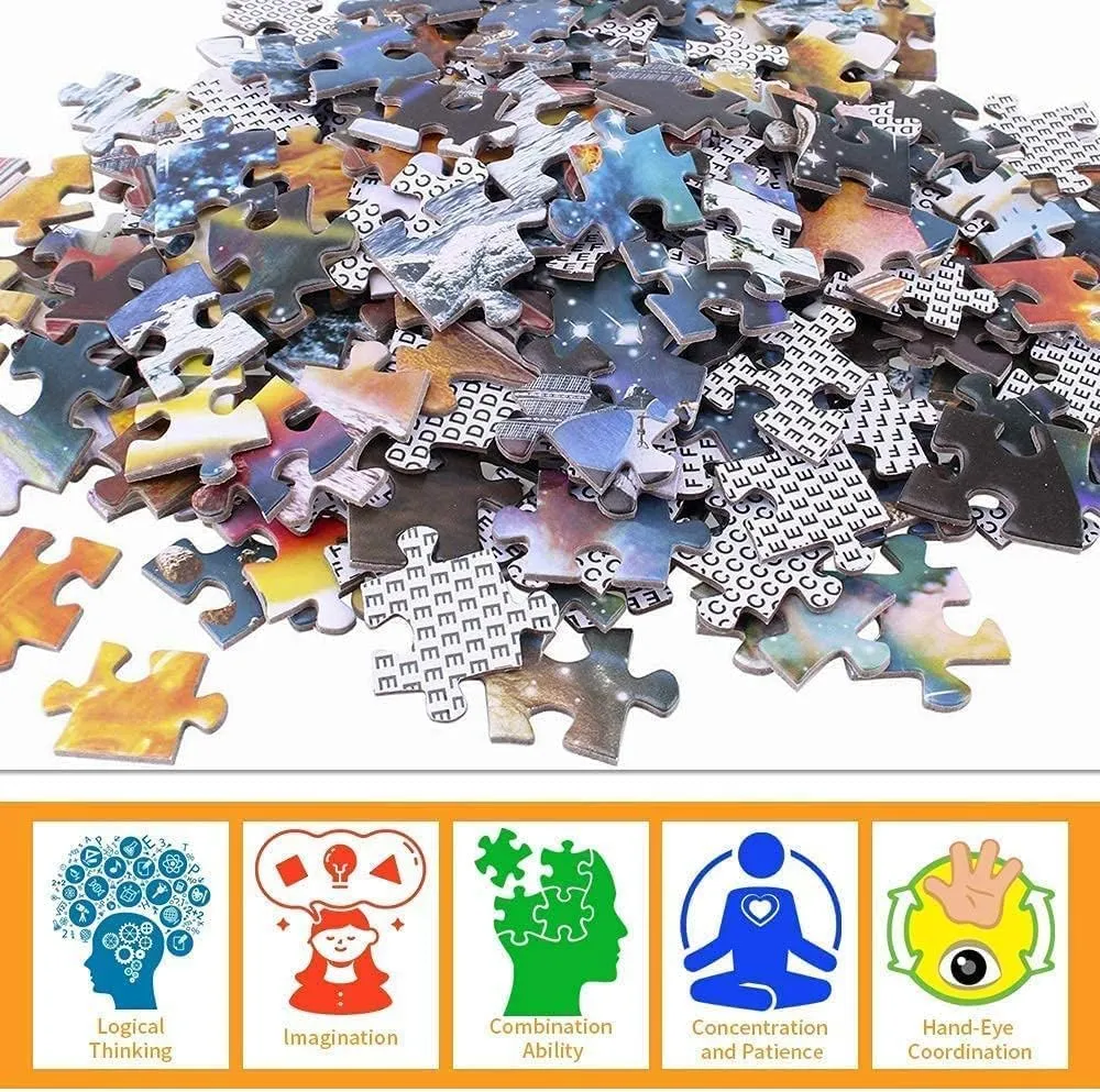 Cartoon Abstract Fish - 1000 Pieces Adult Jigsaw | Best New Sea Art Jigsaw | Unique Brainstorming Game