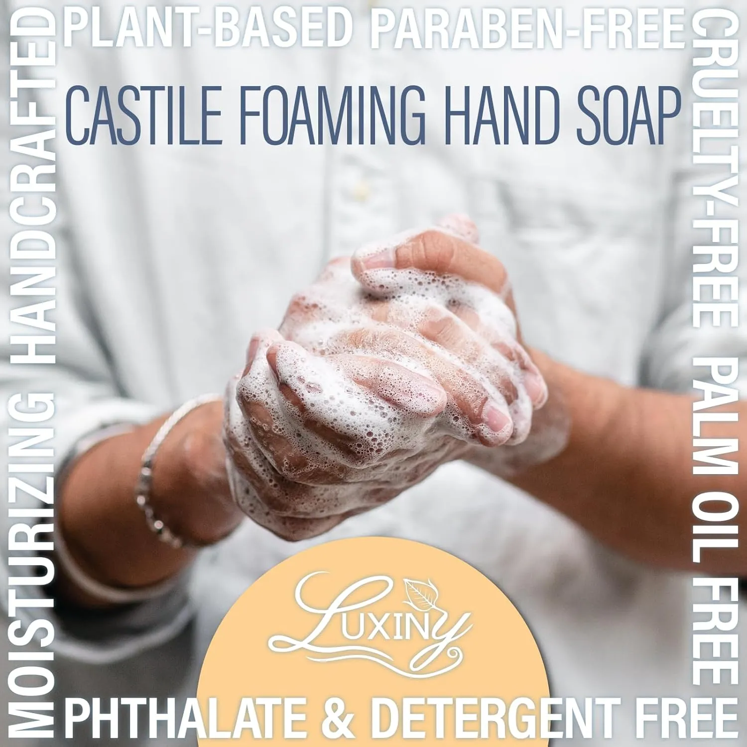 Castile soap, Liquid Foaming Hand Soap, Hand Wash for the Kitchen & Bathroom, Palm Oil Free, Vegan & Cruelty Free, Made in the USA, 8.45 oz., 2 Pack (Black Raspberry Vanilla)