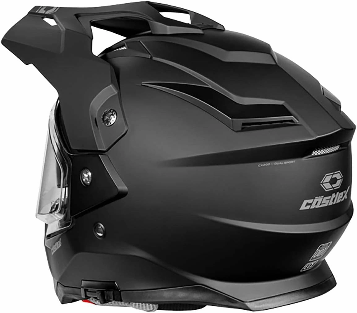 Castle X CX200 Dual Sport Electric Snow Helmet (Matte Black - 3X-Large)