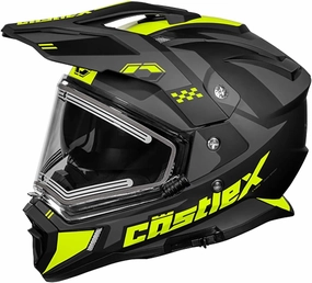 Castle X CX200 Wrath Dual Sport Electric Snow Helmet (Matte Hi-Vis - 2X-Large)