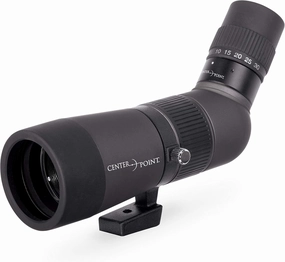 CenterPoint Optics CPSPTS 10-20 x 50mm Spotting Scope, Tripod And Case Black