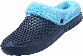 CERYTHRINA Men's Women's Lined Clog Breathable Mesh Lining Indoor Outdoor Walking Garden Clogs Winter Slippers