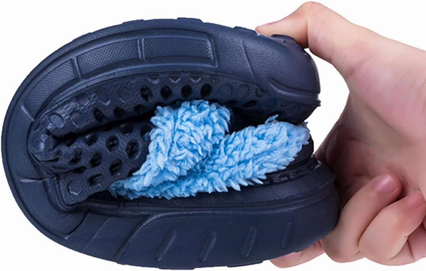 CERYTHRINA Men's Women's Lined Clog Breathable Mesh Lining Indoor Outdoor Walking Garden Clogs Winter Slippers