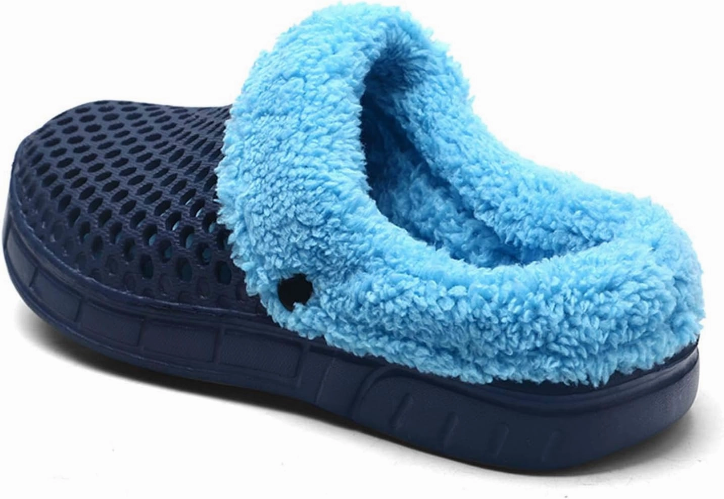 CERYTHRINA Men's Women's Lined Clog Breathable Mesh Lining Indoor Outdoor Walking Garden Clogs Winter Slippers