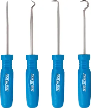 Channellock HP-4A 4 Piece Precision Hook and Pick Set, Useful as Gunsmith Tools, Removing Small Fuses, Wire plugs and o-rings, Heat Treated Alloy Steel Blades for Extended Tool Life, Made in the USA