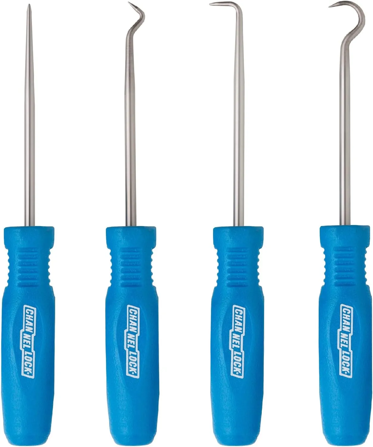 Channellock HP-4A 4 Piece Precision Hook and Pick Set, Useful as Gunsmith Tools, Removing Small Fuses, Wire plugs and o-rings, Heat Treated Alloy Steel Blades for Extended Tool Life, Made in the USA