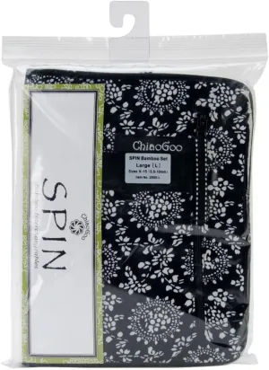 ChiaoGoo Spin Interchangeable Knitting Needle Set Large Needles: Size US 9 (5.5mm) - Size US 15 (10mm) 2500-L