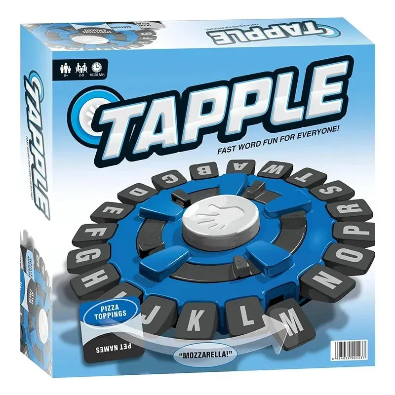 Children's Educational Table Toys English Spanish TAPPLE Crazy Alphabet Game Parent-child Interactive Turntable Toy Family Game