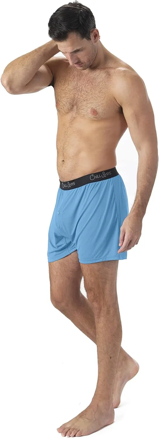 Chill Boys Soft Viscose from Bamboo Boxers for Men - Cool Breathable Comfortable Men's Underwear - 3 Pack Boxer Shorts