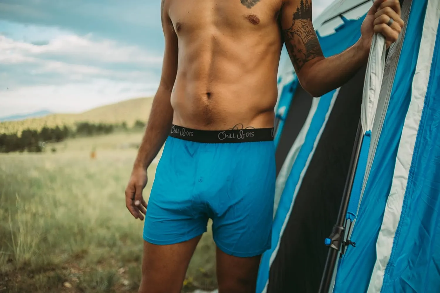 Chill Boys Soft Viscose from Bamboo Boxers for Men - Cool Breathable Comfortable Men's Underwear - 3 Pack Boxer Shorts