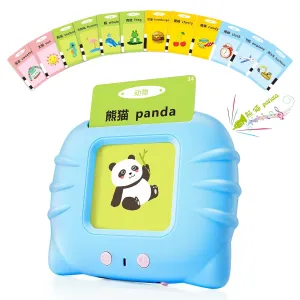 Chinese & English Bilingual Talking Flash Cards for Toddler/Beginning - Learning Educational Toy to Learn Chinese/English,Talking Flash Cards for Ages 2 