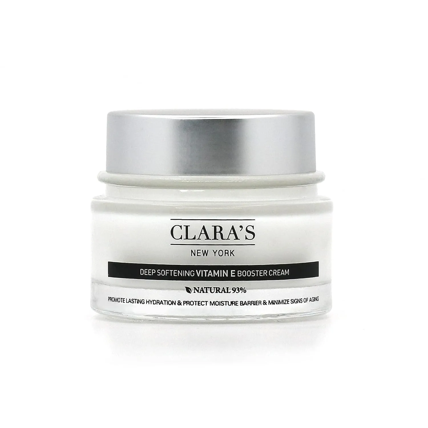 CLARA'S NEW YORK | Deep Softening Vitamin E Skin Barrier Cream | with Panthenol, Macadamia Oil | Healthy Glowing Skin, Rich | Non-sticky, Fast-absorbing Clinical-Grade Formula | 50ml MADE IN USA
