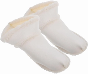 Clog Shoes Liner 4 Pairs Fleece Shoe Cover Liner Men and Women White Plush Winter Insole Shoes Warm Slippers