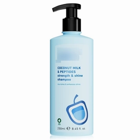 Coconut Milk & Peptides strength & shine shampoo | Contains coconut milk, pea peptide | enhances hair's shine and strengthens hair | Paraben-Free| 100% vegan