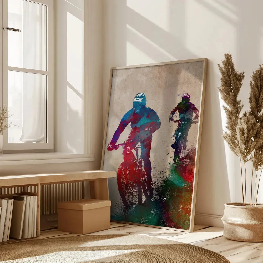 Colorful Biking Art