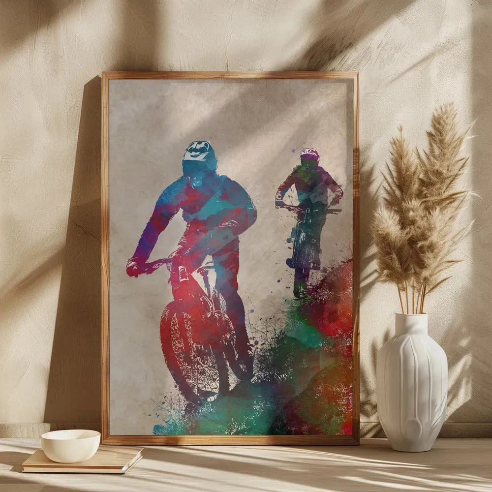 Colorful Biking Art