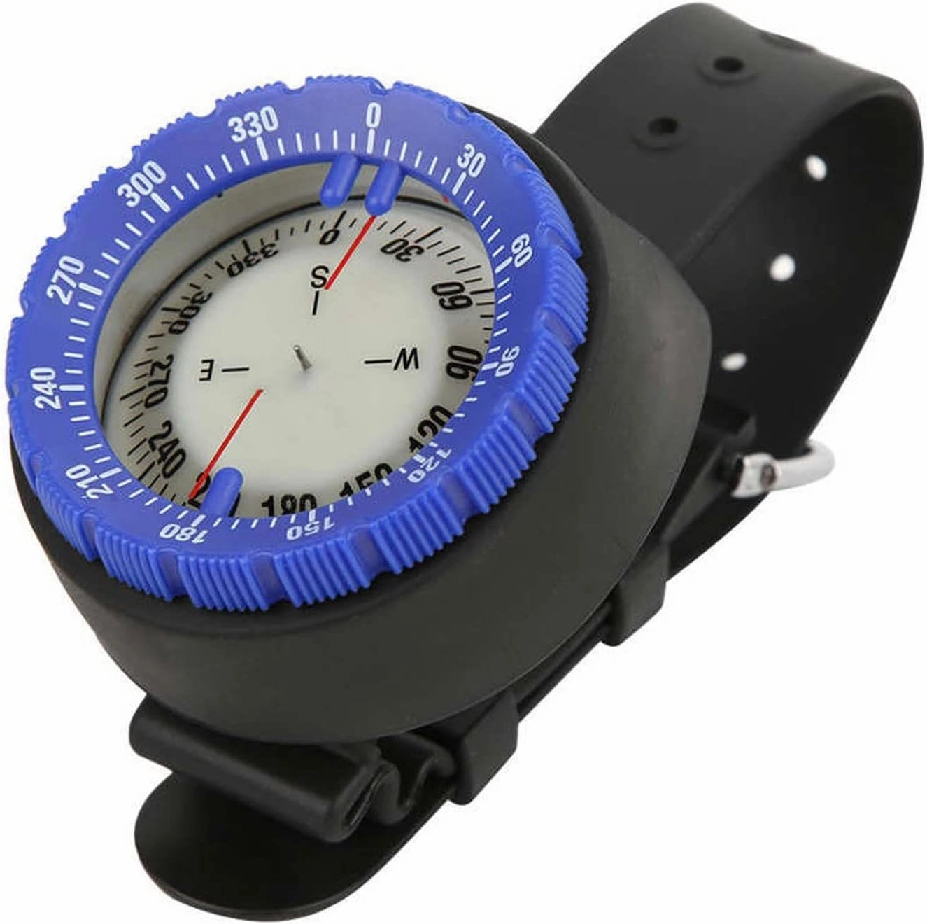 Compass Underwater Compass Professional 50M Diving Compass Waterproof Navigator Digital Watch Scuba Compass for Swimming Diving Scuba (Blue)