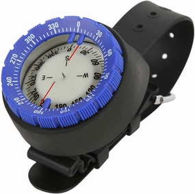 Compass Underwater Compass Professional 50M Diving Compass Waterproof Navigator Digital Watch Scuba Compass for Swimming Diving Scuba (Blue)