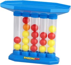 Connect Ball Game, Board Game, 4 Shots Game, Thinking Training Table Top Toy Interactive Toy, Ping Pong Bouncing Balls for Kids 4 5 6 7 Years Old, Style A