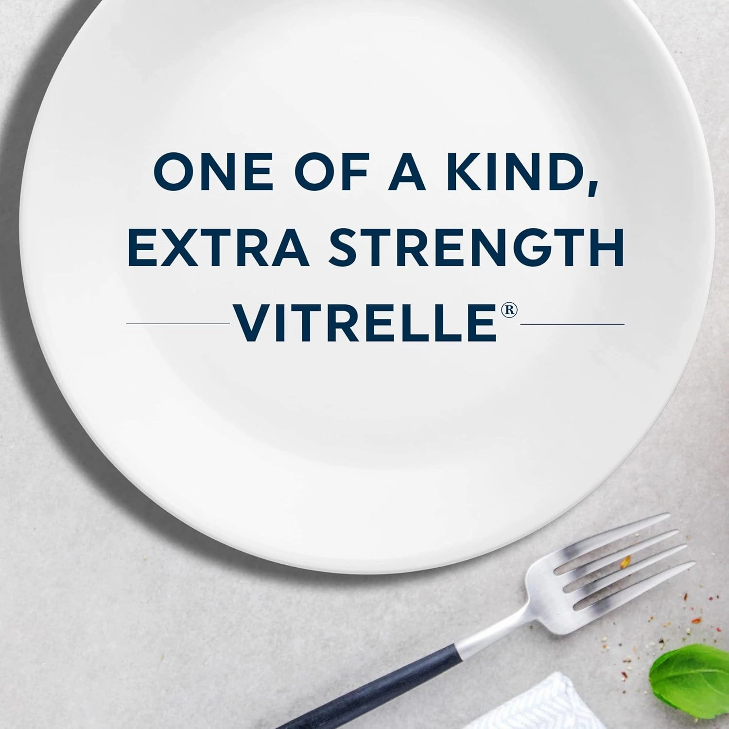 Corelle Vitrelle 18-Piece Service for 6 Dinnerware Set, Triple Layer Glass and Chip Resistant, Lightweight Round Plates and Bowls Set, Ocean Blue