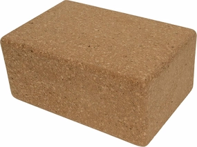 Cork Yoga Block, Solid Natural Cork Exercise Brick to Support and Improve Poses and Flexibility, Pack of 2