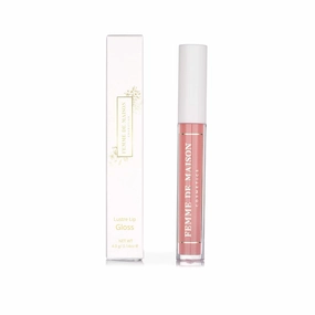 Cosmetics, Lustre Lip Gloss, Moisturizing, Long Lasting with Squalane & Vitamin E, 100% Gluten, Paraben & Phthalate-Free, Never Sticky, Soft, Natural Colors (Rose Primevere 01)