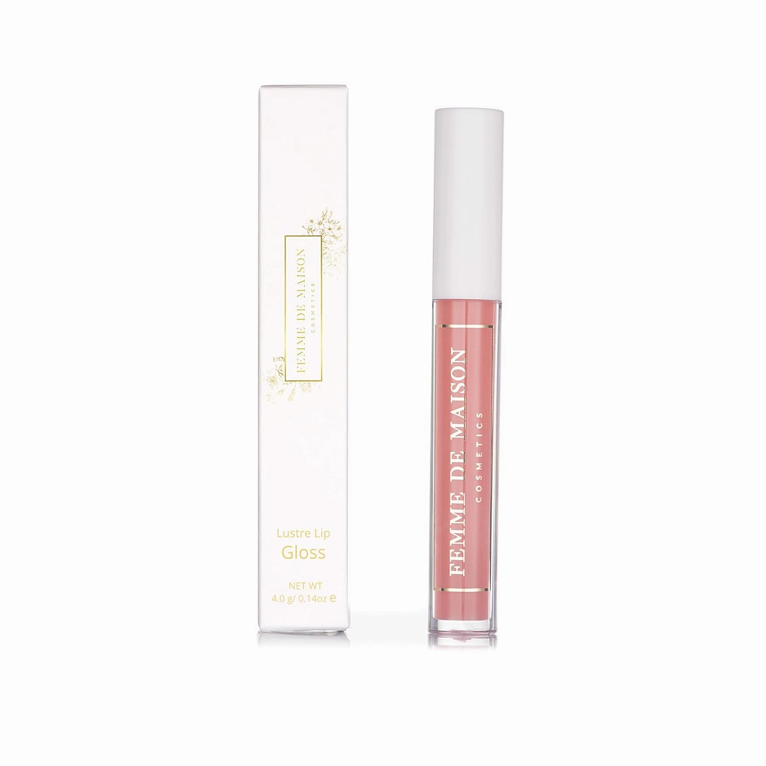 Cosmetics, Lustre Lip Gloss, Moisturizing, Long Lasting with Squalane & Vitamin E, 100% Gluten, Paraben & Phthalate-Free, Never Sticky, Soft, Natural Colors (Rose Primevere 01)