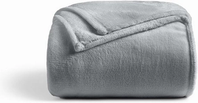 Cosy House Collection Everyday 1500 Series Fleece Blanket - Master Bedroom Essentials - All Season, Stays Fresh & Clean - Soft, Breathable & Skin-Friendly (King/Cal King, Grey)