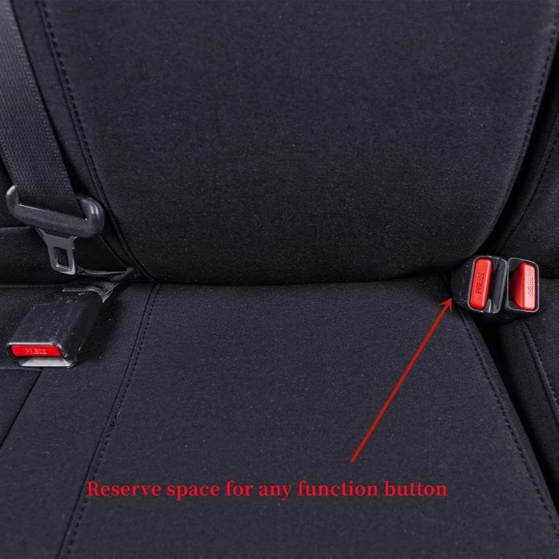 coverdream Custom Fit Seat Covers for 2024 2025 Toyota Tacoma Double Cab SR,SR5,TRD Sport,TRD Off-Road,Limited,Full Coverage Polyester Seat Protector (Full Set,Black)