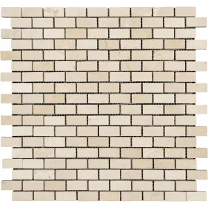 Crema Marfil Marble Brick Mini Mosaic