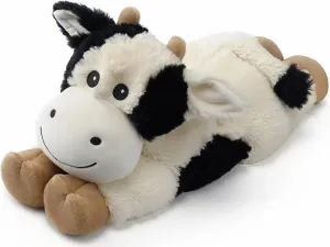 Cuckool Warmable Cow Stuffed Animals, Microwavable Stuffed Animals Heating Pad for Cramps, Pain Stress Relief, Heatable & Coolable Lavender Scented Plush Toys for Anxiety, Women & Kids Bedtime